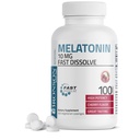 Bronson Melonaut di 10mg Quast Dissolve Cherry Flavored Tablet Vegetarian Chewable Lozenges, 100 Count