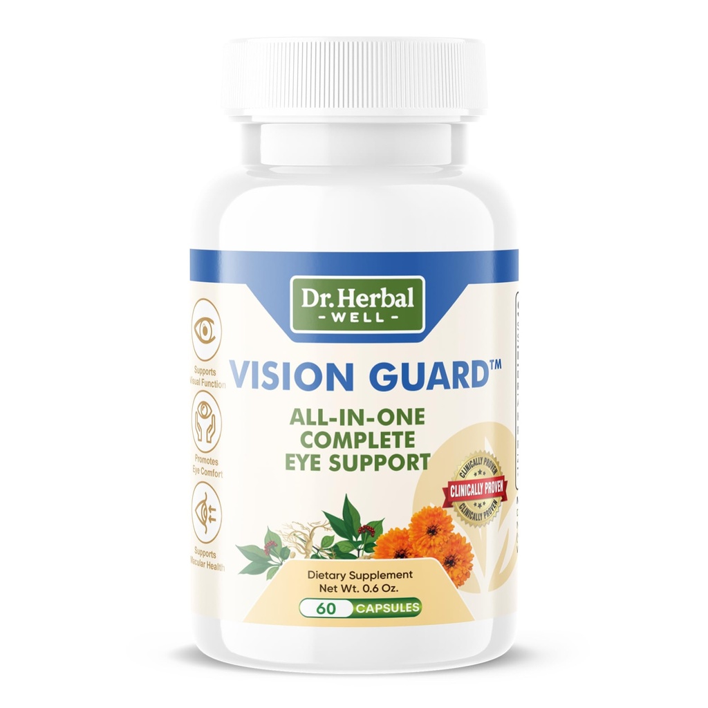 Vision Guard - Semua dalam Satu Lengkap Eye Dukungan, 60 Capsules
