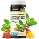 BIO KRAUTER Ashwagandha Gummies for Women & Men - 2000 mg Strength - 90 Chews for Mood Dupport - Chewagandha Suplemen Vegan - Mango Flavor