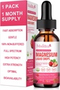 Cairan Magnesium Glycinate, Potency Magnesium Tinggi Glycinate, Citrate, Sugar Free Vegan Kompleks Non-GMO Promosi Nerv, Relaxation, Muscle, Sleep Support *