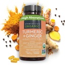 Viva Amoranic Turmeric dan Ginger Extract untuk Dukungan Gabungan -1450 mg per Serving Tumeric Ginger Pil dengan 150 mg Turmeric Standardied ke 95% Curcuminoid
