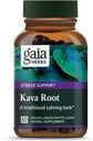 Gaia Herbs Kava Kava Root, Vegan Liquid Capsules, 60 Count - Mendukung Keseimbangan Emotional, Tenang & Relaxation, Dijamin Potensi 75mg Aktif Kavalactones