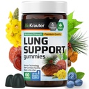 BIO KRAUTER Lung Detox Gummies - 60 Vegan Chews - Lung Cleanse Suplement w / Vitamin C & Mullein Leaf Blend