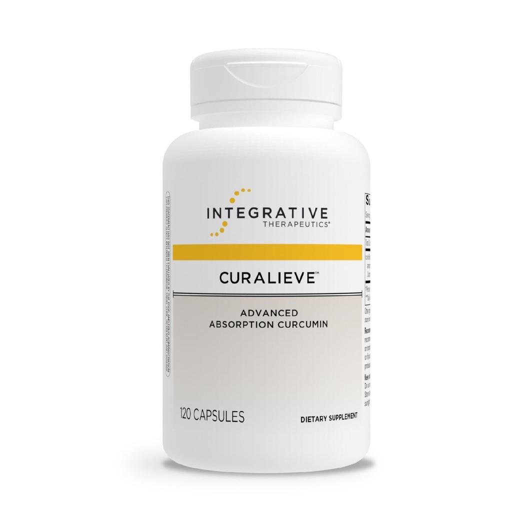 Integratif Therapeuticics Curalieve - Curcumin Formula for Antioksidant Support * - High Absorpsi Curcumin - Vegan, Gluten- Free & Dairy- Free - 120 Capsules (60 Servings)