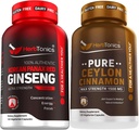 Korea Red Panax Ginseng 1500mg - Potency Tinggi Ginseng for Energy, Performance & Imune Dukungan bagi Pria & Women - Pure Cinsules Ceylon Murni untuk Enhanced Wells - Menjadi - 1500mg per Serving