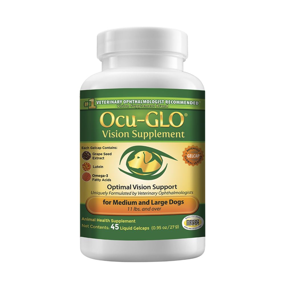 Tambahan Visi Ocu- GLO untuk Medium ke Large Dogs (45ct)