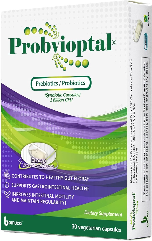 Probvioptal, 30 Capsules, Progities & Precope, Duocap, 1 Milyar CFU, Gluten Free