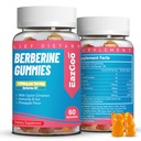 Berberine Gummies dengan Ceylon Cinnamon, 1200mg HCI Suplemen untuk Metabolisme dan Energi Dukungan, Vegan, Non-GMO dan Gelatin- Free - 60 Count