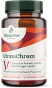 BioActive Nutrients CinnaChrom Dieter Suplemen - Chromium Picolinate, Cinnamon Capsules - Natural Ingrediation for Overall Health - Vegetable Supplemen, Gluten- Free, 120 Kapsul