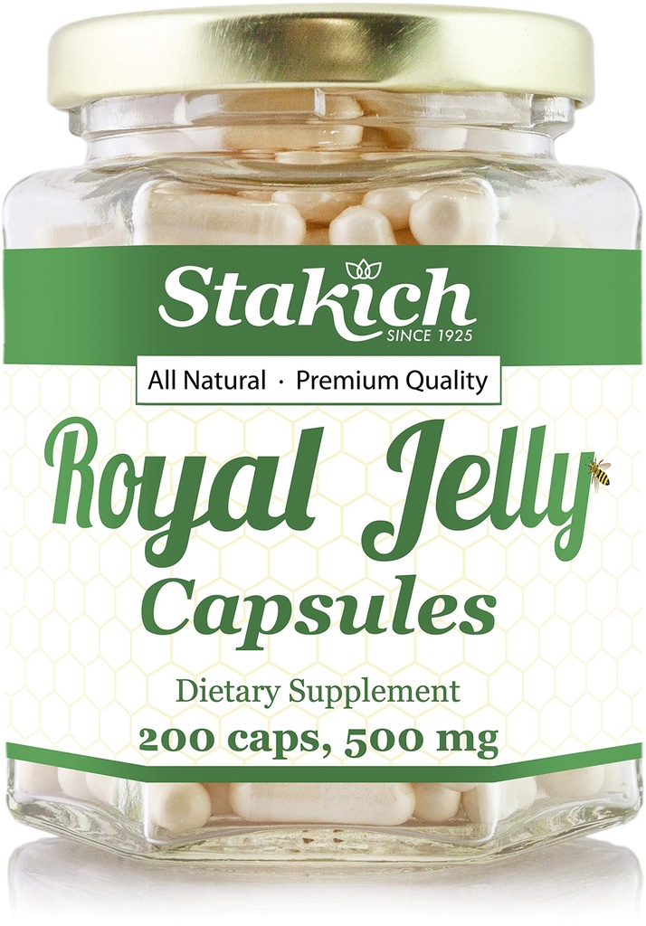 Stakich 500 mg Capsules (Royal Jelly Capsules 500 mg (200 Cacah))