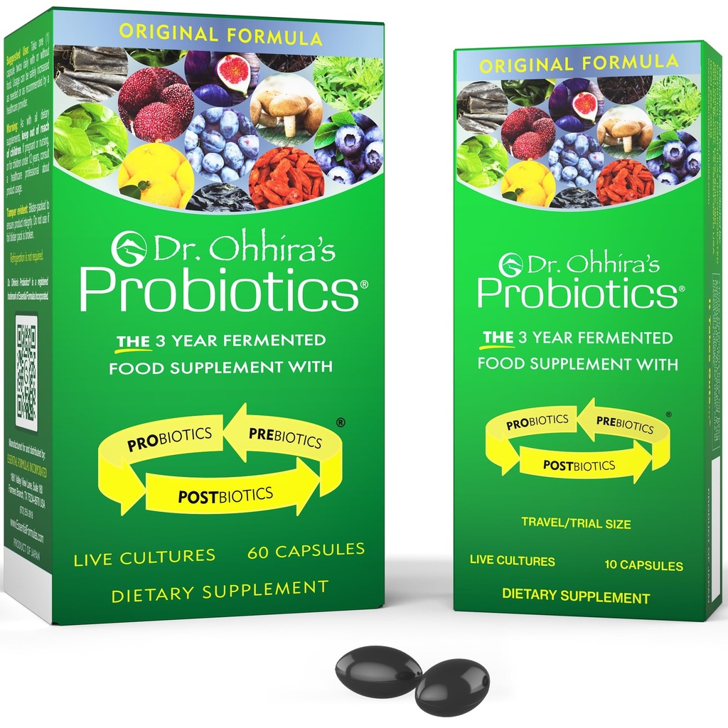 Proposal Dr. Ohhira, Formula, 60 Caps, Bonus 10 Capsule Travel Pack - 13 Selat Probiotik dengan Prepotik dan Postories