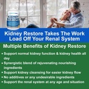 Kidney Cleanse Detox & Repair - Formulated by Ginney Health Expert Living w / Transports - US Made Ginneys Supplemen, Detox & Flush - Renal Vitamin 120 Capsules