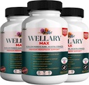 Wellary Max Menopause Dukungan Suplemen, 40 Milyar CFU Probiotic Blend, 90 Capsules (3)