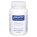 Encapsulasi Murni Probiotic-5; Dairy dan Soy Free Probiotic Blend untuk mendukung Kesehatan Ammune dan Gastrointestinal 124; 60 Kasules