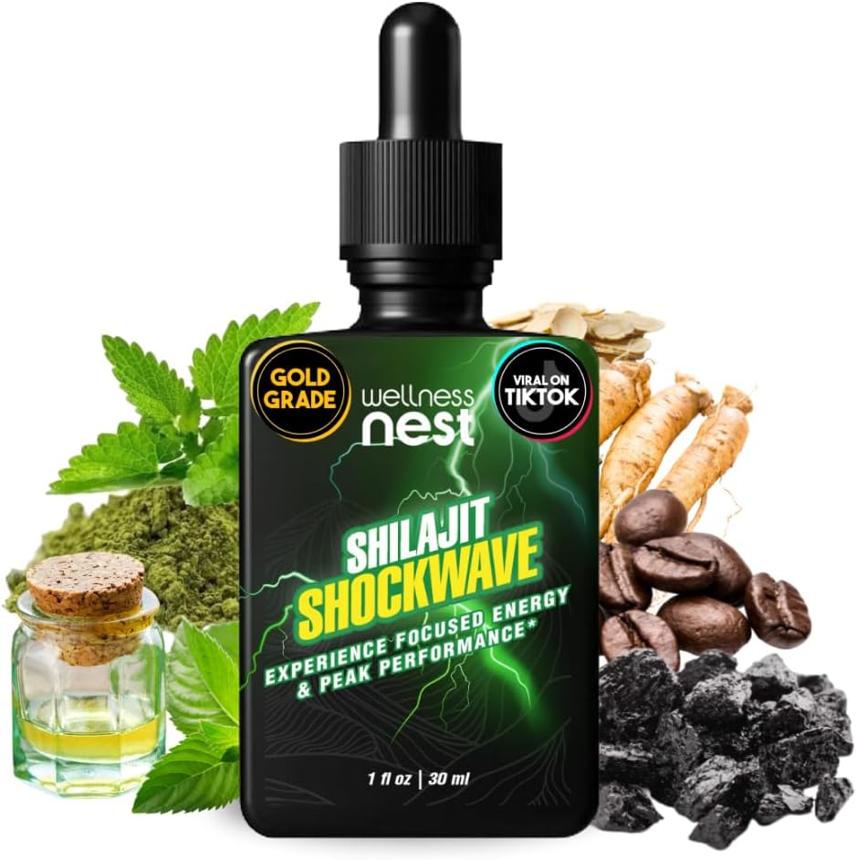 Healness Nest Shilajit Shockwave Drops: Energy Drops, Focus Drops