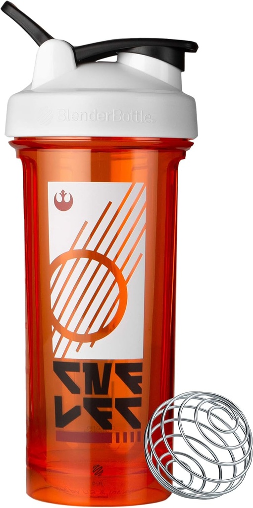 BlenderBottle Star Wars Shaker Bottle Pro Series Perfect for Protein Shakes and Pre Workout, 28- Ounce, Rebel Badge