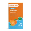 FemiClear HerpPro Drink Mix, dengan L-Lysine 3000mg, Zinc, Vitamin A & C, Ashwagandha, Imunitas & Stress Supplemen Perempuan & Pria, 20 Paket Tongkat