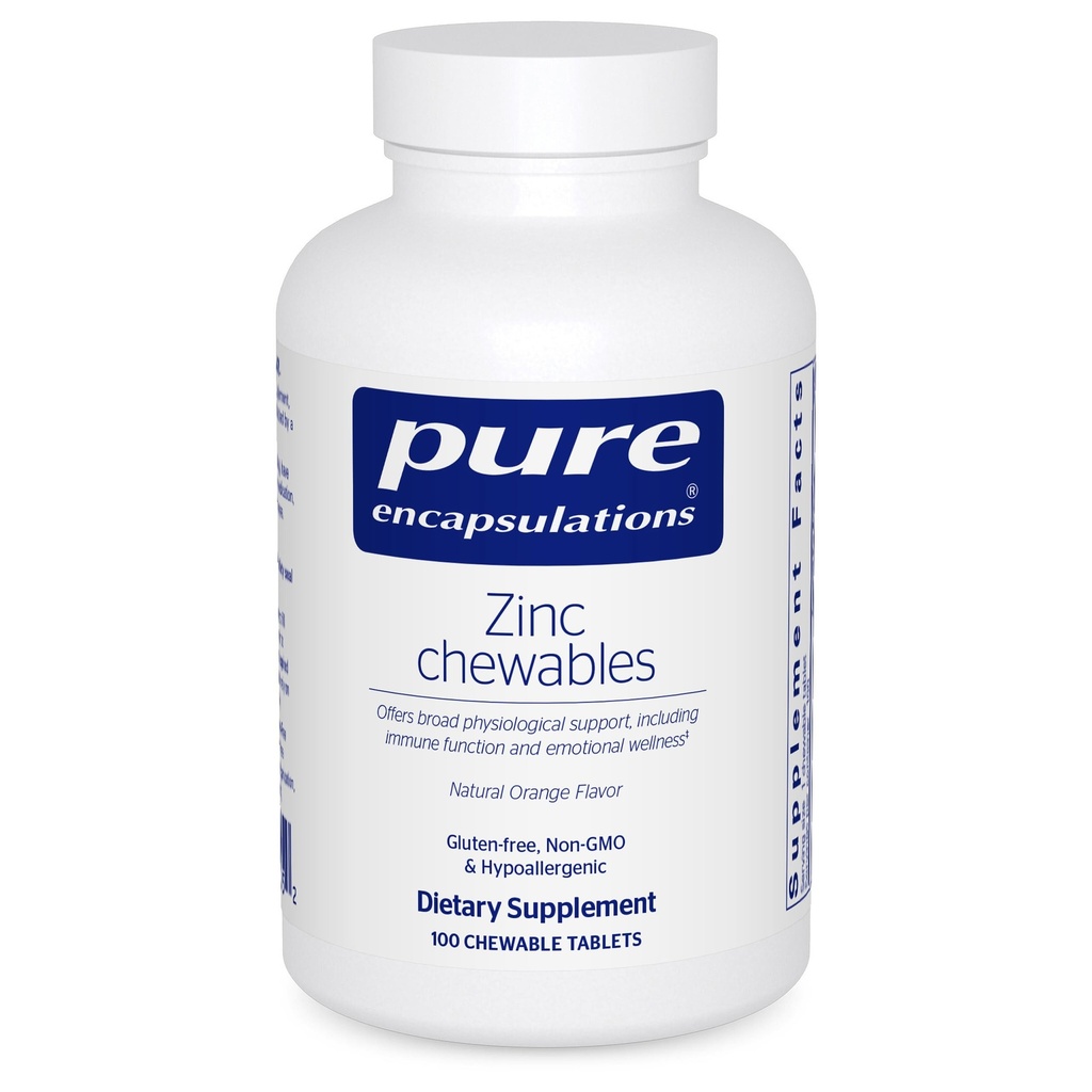 Suplemen untuk Dukungan Sistem Imune, Pertumbuhan dan Pengembangan, dan Pembentukan Wound 124; 100 Tablets Chewable 124; Natural Orange Flavor