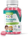 Viteey Promies for Kids - 5 Billion CFUs - Propiness Kids Constipation Relief, Natural Immune & Digetical Health Support - Vegetarian, Gelatin Free, GMO Free - Tasty Berry Flavored Gummy