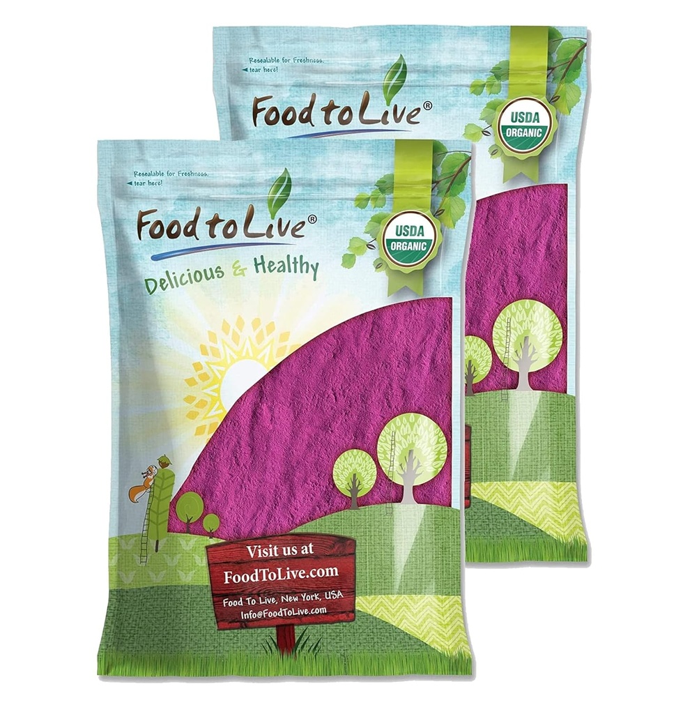 Makanan untuk Bubuk Juice Organ Hitam Hidup, 16 Poundster- Non- GMO, Raw, Kosher, Vegan Superfood, Bulk, Rich in Antioksidan, Great for Juice, Minuman, dan Smoothies, mengandung Maltodextrin