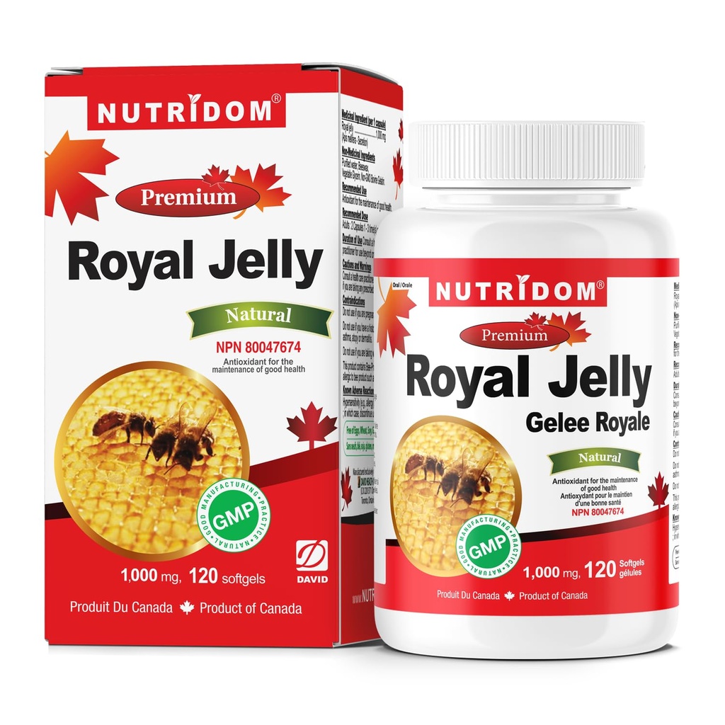 No tridom Royal Jelly 1000mg, 120 softgels (One Bottle)