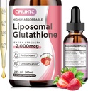 Liposal Glutathione Liquid Drops, Glutathione Liquid Suplemen, Formasi Aktif L- Glutathione, dengan Vitamin C, Detox Liver, Antioksidant untuk Anti- Aging, Imune & Cleansing, Strawberry Flavor, 2 FL.OZ