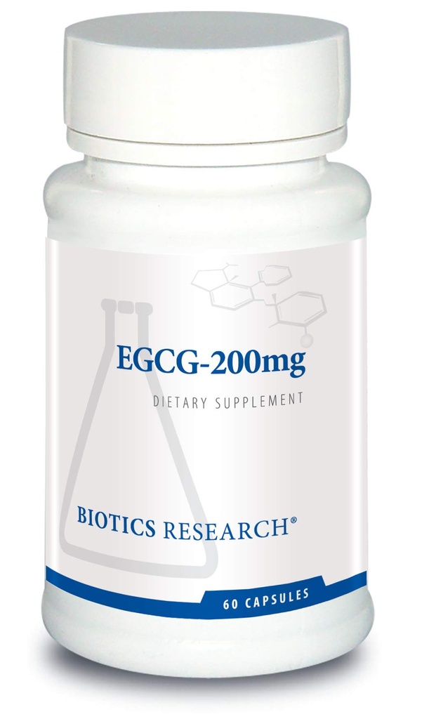 Biotics Research EGG 200 mg Green Tea Extract, Camellia sinensis, 50% EGG, Polyphenol, Dukungan Cardiovascular, Neuroproteksi, Fungsi Imune Heally, Mempertahankan Metabolisme, 60 Capsules