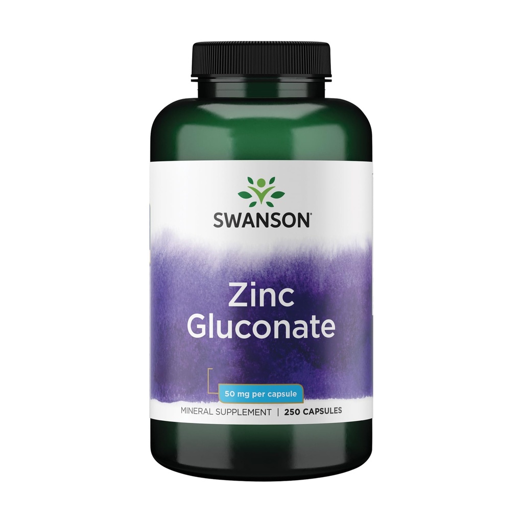 Swanson Zinc Gluconate - Mineral Suplemen Memproyeksikan Prostat Health, Vision Health, & Imune Dukungan