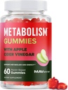 Mumi Metabolisme dengan Apple Cider Vinegar 124; Energy, Gangguan & Lean Body Mass Dukungan bagi Perempuan & Pria & 14; Apple Cider Limun Gummies dengan The Mother, B12 & Folate 124; Metabolisme Dukungan untuk Perempuan & Pria 124; 60 Ct.