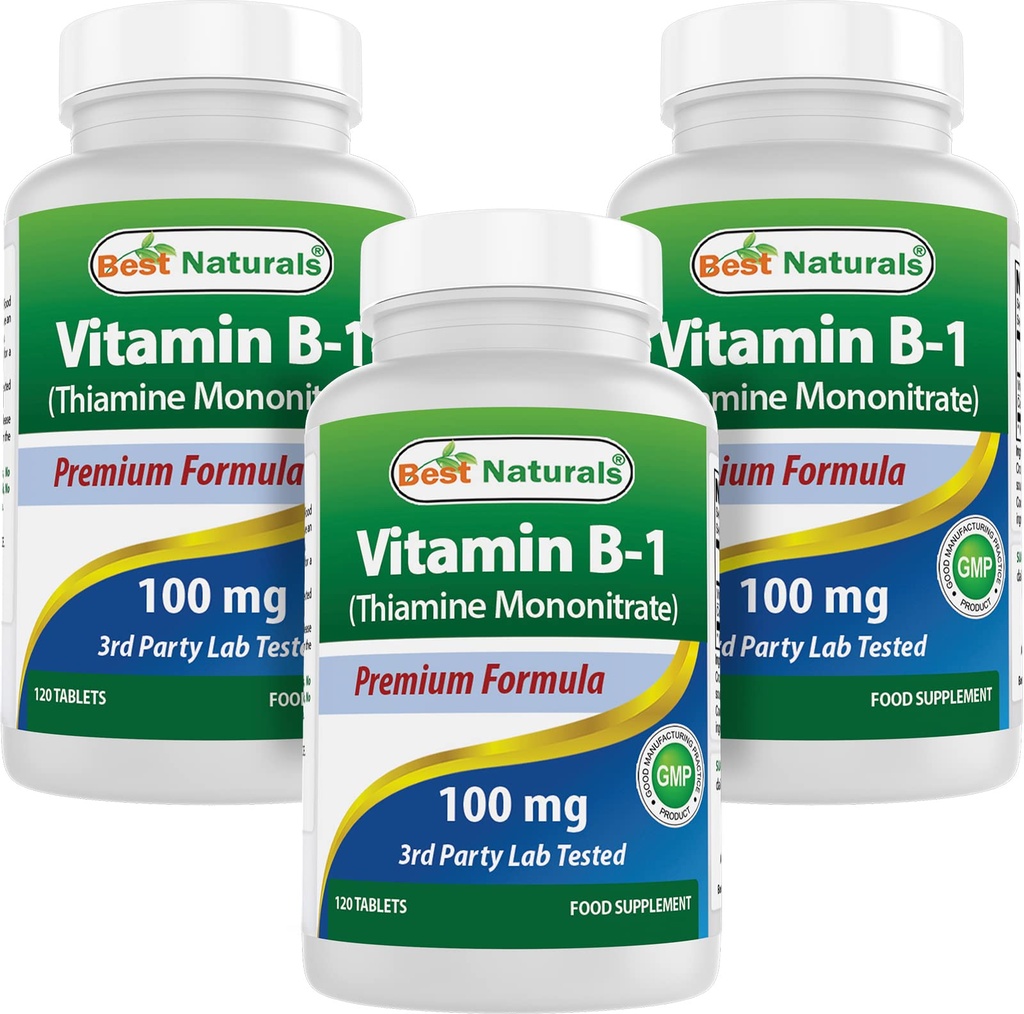 Terbaik Vitamin B1 Vitamin Sebagai Thiamine Mononitrate 100 mg Tablet (120 Cacah 3))