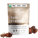 Sprout Living, Epic Protein, Tanaman berbasis Protein & SuperFoods Powder, Komplete Coffee 124; 20 Grams Organic Protein Poader, Adaptogens, Mushroom, Vegan, Non- GMO, Gluten Free (1 Pound, 12 Pelayan)