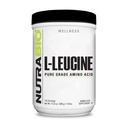 NutraBio 100% Pure L-Leucine - Muscle Recovery dan Dukungan - Formasi Bebas Difermentasi Amino Acid - Vegan, Non-GMO, Gluten Free - (500 Grams)