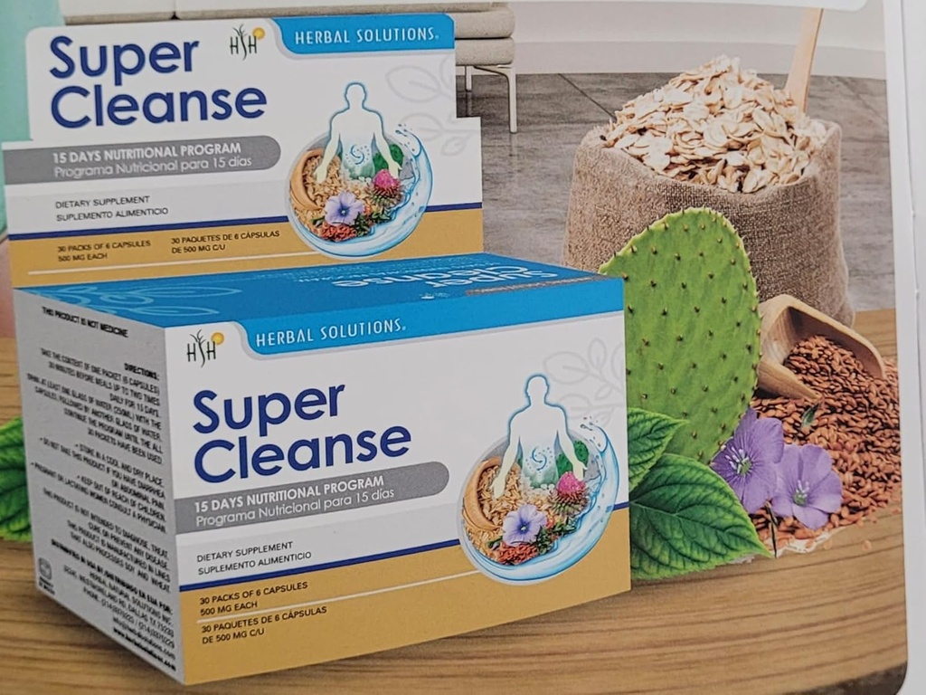 Super Cleanse by Herbal Solutions: 15-Day Extra Energy Detox Program untuk Comprehensive Digetical System Cleansing - Colon Cleanse dan Liver Cleanse