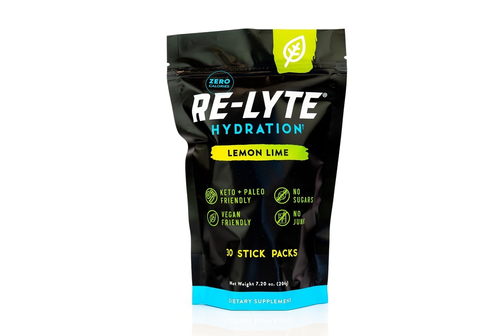 REDMOND RE- Lyte Electrolite Minum Powder Mix (Lime Lemon), 30 Stick Packs