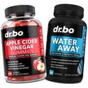 DR. BO AKV Gummies & Water Away Pill - 100MG Apple Cider Ciegar Gummies & Water Retention Diuretics for Dibuble, Gut Health, Stomach Bloating & Leg Sweelling