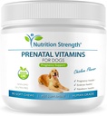 Prenatal Vitamin untuk Anjing untuk Mendukung Pengembangan Puppy Sehat, Procept Milk Production, dengan Acid Folic, Besi, Zinc, Iodin, B Vitamin untuk Anjing hamil, 90 Soft Chews
