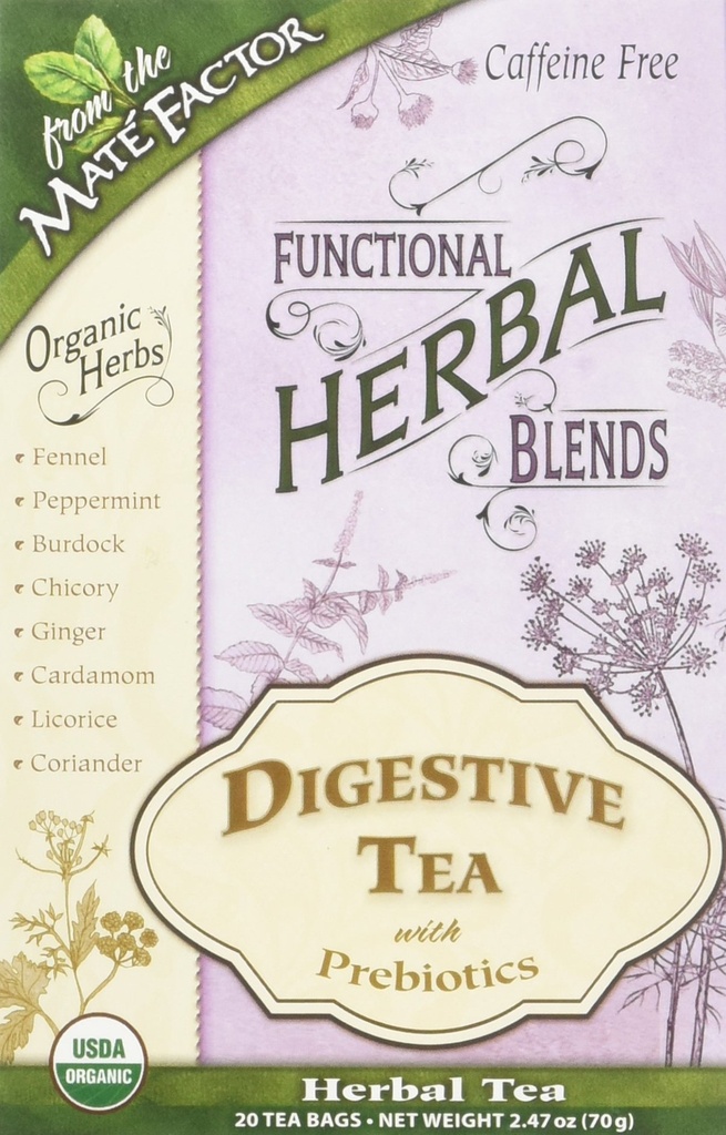 Mate Factor Functional Herbal Blends - Digetsy Tea with Pregories 20 Bag (S)