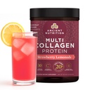 Nutrition kuno Hydrolyzed Collagen Peptides Powder dengan Propoda, Strawberry Lemonade Multi Collagen Protein untuk Perempuan dan Pria dengan Vitamin C, 45 Servis, Support Skin dan Nails, Gut Health, 18