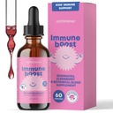 JoySpring Immune Drops - Kids Ammune Dukung Liquid Suplement (2 fid oz) - Echinacea, Elderberry, Oregon Grape Root, Orange Peel, Vitamin A, B6, C - Natural Dukung Sistem untuk Anak & Dewasa
