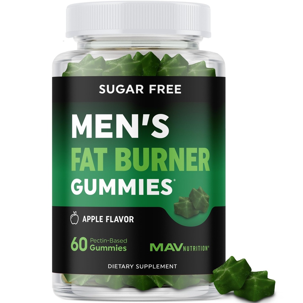 Gummies Fat Burner untuk Wheight Los 124; Green Tea, Green Coffee Bean, Garcinia Kamboja & Ketones 124; Belly Fat Burner untuk Pria W8e Gummies 124; Apple Flavored, Pectine- berbasis 124; 60 Gummies