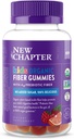 New Chapter Organic Fiber Gummies for Kids, 4g Delicious Plant - Based Prebiotic Fiber for Digetical Health, Vegan, Non-GMO, USDA Organik, Gluten Free, Citrus- Berry Flavored, 60 ct