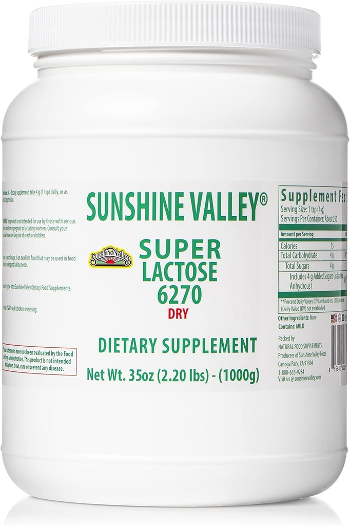 Sinar matahari Valley ® Super Laktosa Dry Powder (FUNE FLOW POUR)