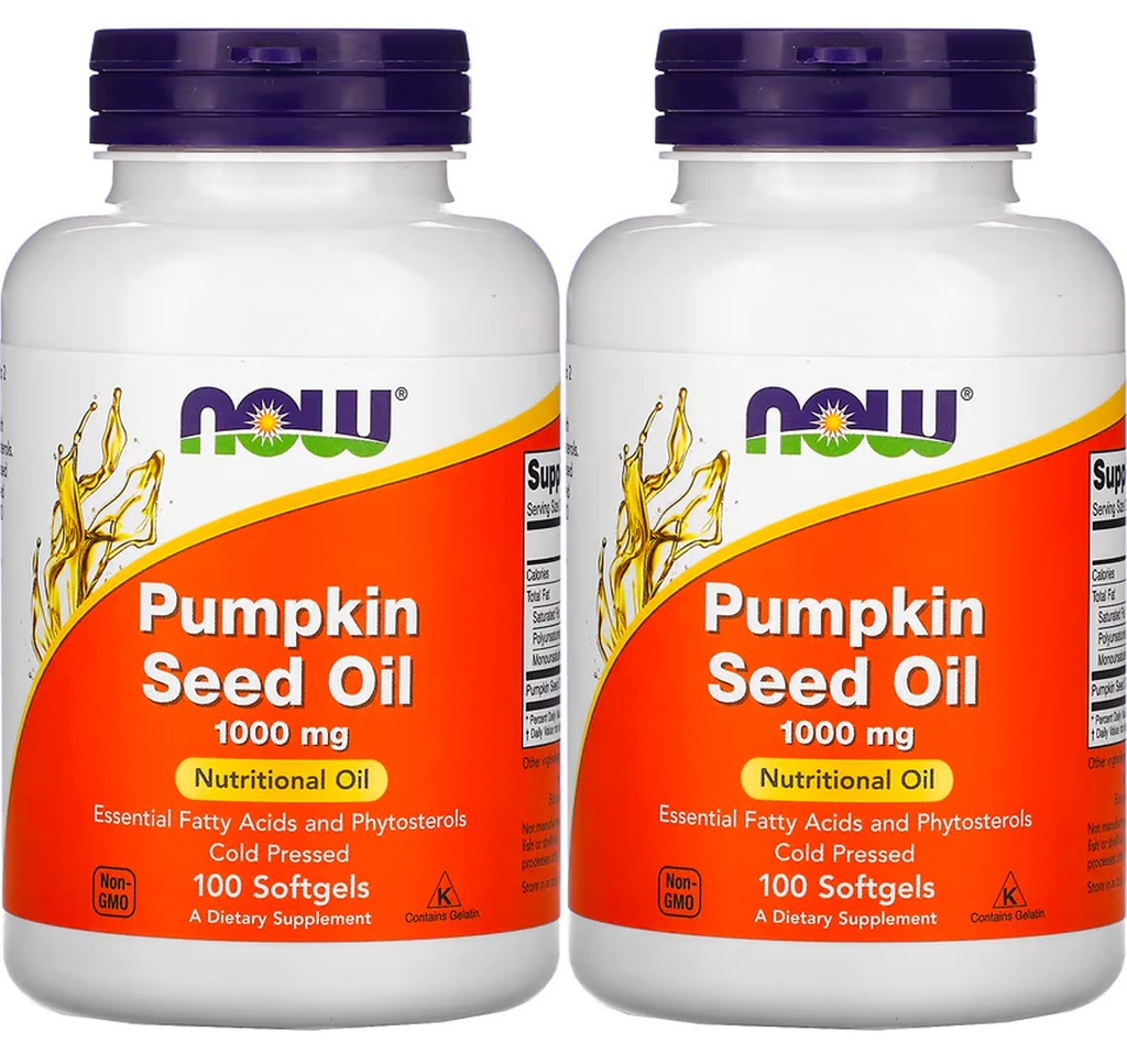 Sekarang Foods Pumpkin Seed Oil 10000mg Soft- geels, 200- Count (100X2)
