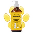 Omega 3 Fish Oil for Dogs Skin and Coat - Wild Alaska Pollock Oil for Itchy Skin- Omega 3 Fatty Acids for Dogs - Liquid EPA & DHA Suplemen - dengan Zinc, Vitamin C, B2, B7 & E - 16 Fl Oz