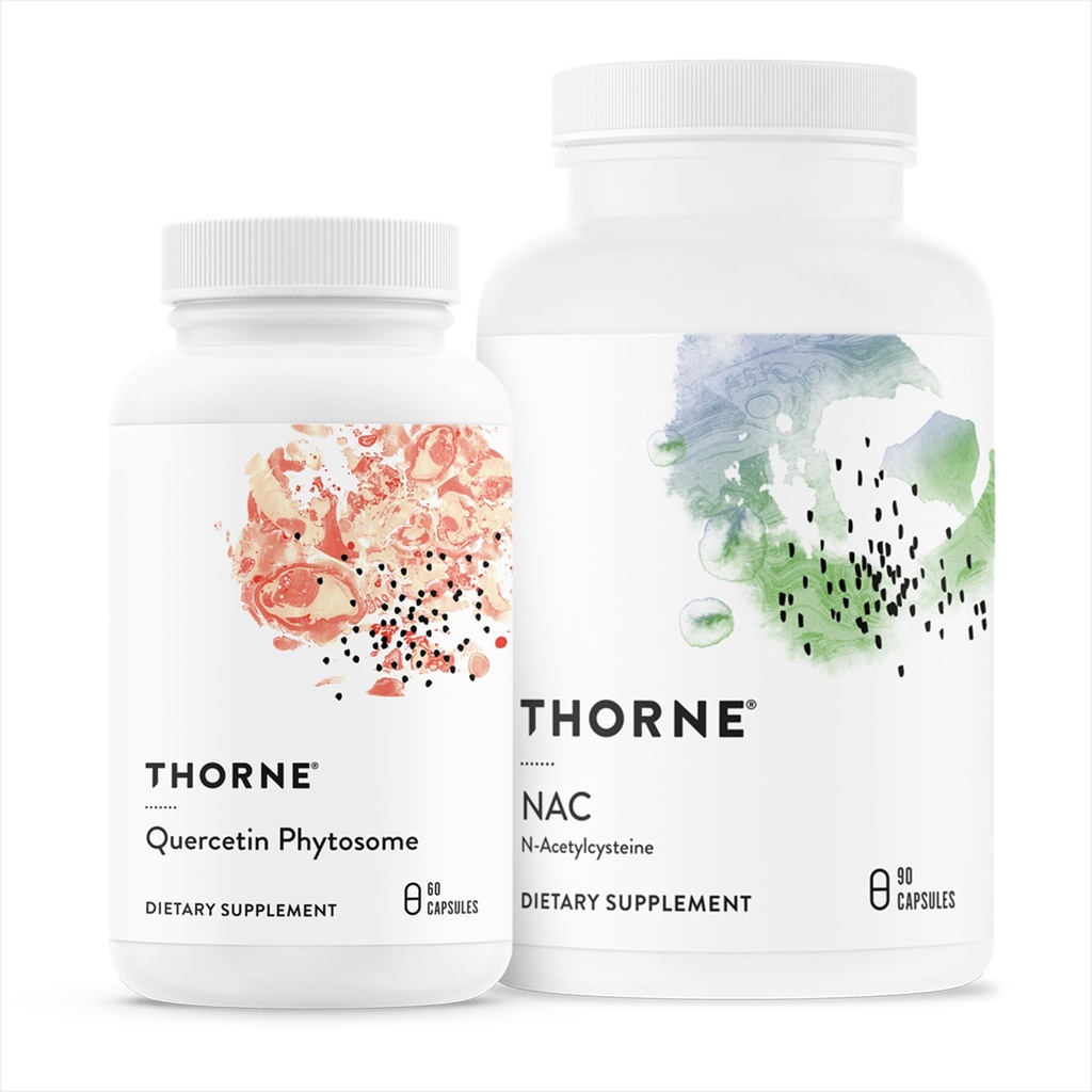 THORNE - Imune Duo - Quercetin Phyto ome & NAC untuk balanced Imune dan Respiratory Wellness - 30 Servis