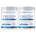 Approved Science Creatine Monohydrate powder with BioPerine - Workout Dupges - 120 Serving - Unflashed - Pack of 2 - Non-GMO, Vegan