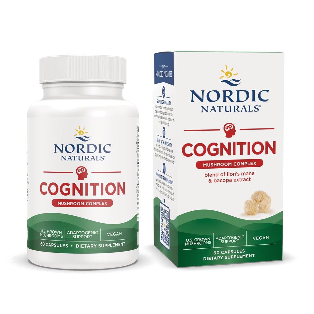 Kompleks Mushroom Nordic Complex, Tanpa Rasa - 60 Kapsul - Otak, Dukungan Memory & Mood