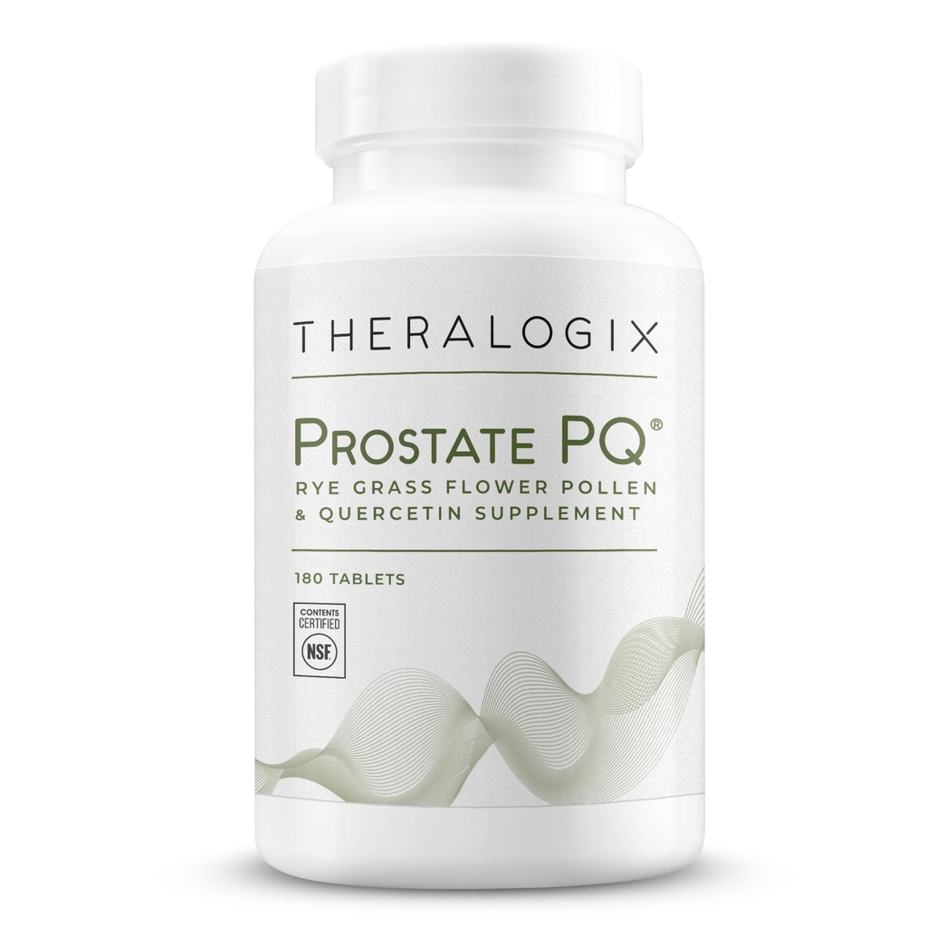 Theralogix Prostate PQ - Rye Grass Pollen Extract & Quercetin Suplement - 90- Day Supply - Antioksidant Dukungan untuk Prostate & Pelvic Health & Urinary Tract Fungsi *