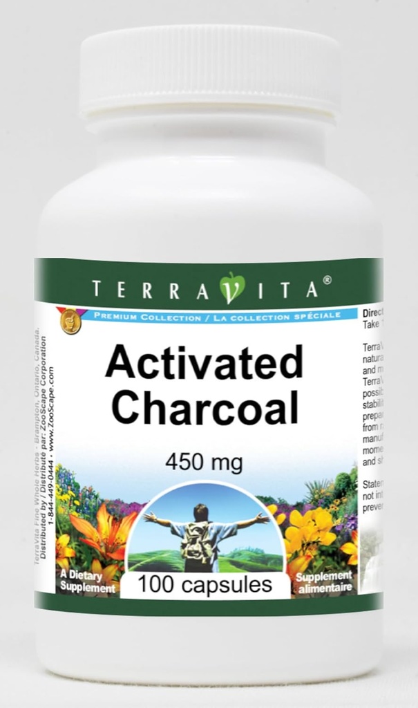 Aktifasi Arang - 450 mg (100 Kapsul, ZIN: 510652)