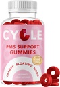 PMS Relief Gummies 124; Hormone Keseimbangan, Bloating, Hormonal Acne Swing £124; Periode Dukungan Vitamin untuk Perempuan 124; Vegan Gummy Suplemen dengan Chasteberry 124; Dong Quai, Cranberry, & Vitamin B6